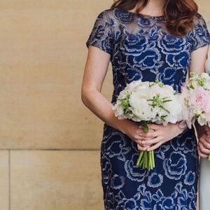 Navy Blue Evening Gown